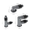 All-Copper Washing Machine Floor Drain Connector Hardware Pipe Accessories, Spec: Single Head Gray