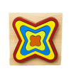 DIY Creative 3D Wooden Puzzle Geometry Shape Puzzle Children Educational Toys(Quadrilateral)