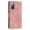 For Samsung Galaxy S20 FE Tulips Embossed Leather Phone Case with Lanyard(Pink)