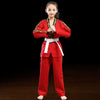 Men And Women Child Adult Cotton Taekwondo Clothing Training Uniforms, Size: 150(Dragon Red)