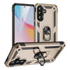 For Samsung Galaxy A36 5G Shockproof TPU + PC Phone Case with Holder(Gold)