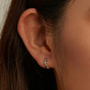 S925 Sterling Silver Devil Eye Zircon Women Earrings