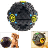 Dog & Cat Treat Ball Toy - Squeaky Food Dispenser 11cm
