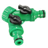 2 Way Garden Plumbing Hose Quick Connect Switch Horticultural Irrigation Faucet Ball Valve(AT015)