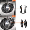 3 in 1 Car Carbon Fiber Automatic Gear Decorative Sticker for Honda Civic 8th Generation 2006-2011, Right Drive