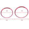 A5819-01 5 PCS Car Red Air Conditioner Air Outlet Decorative Ring for Mercedes-Benz