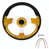Car Modified Racing Sport Horn Button Steering Wheel, Diameter: 32cm(Yellow)