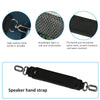 For JBL Xtreme 4 Speaker Silicone Case with Decompression Carrying Strap Portable Protective Shell(Black)