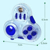 2 PCS Decompression Artifact Boring Vent Fingertip Rubik Cube Handle Fun Toy(Blue)