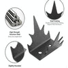 12pcs /Set Safety Fence Nailing Anti Intrusion Fence Wall Spikes Deterrent Device(Black)
