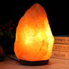 E14 Large Dimmable Himalayan Salt Lamp , Crystal Rock Healthy Table Desk Lamp Night Light with Wood Base & Bulb & Switch, Large Size Weight 3-5KG, AC 220V