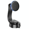 hoco HW25 Neon Magnetic Wireless Fast Charging Car Center Console Holder(Black)