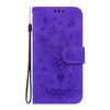 For Redmi K70 / K70 Pro Butterfly Rose Embossed Leather Phone Case(Purple)