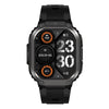 LEMFO DM63 2.13 inch AMOLED Square Screen Smart Watch Android 8.1, Specification:2GB+16GB(Black)