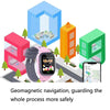 A111-Z1 Children Smart Positioning Plug-In Cartoon Call For Help Multi-Function Watch Phone(Blue)