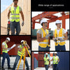 Multi-pockets Safety Vest Reflective Workwear Clothing, Size:L-Chest 118cm(Orange)