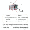 BAIJIALI KK9 Full-band Radio Player Portable Retro Multifunctional Mini Radio(Silver Gray)