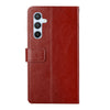 For Samsung Galaxy A26 5G Y-shaped Pattern Flip Leather Phone Case(Brown)