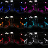 4 PCS Universal Car LED Inner Handle Light Atmosphere Lights Decorative Lamp DC12V / 0.5W Cable Length: 75cm (Red Light)