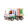 3 PCS 512 Children Wooden Assembled Car Engineering Vehicle Excavator Assembling Toy(Cleaners)