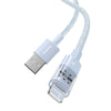Baseus Gem Transparent 2.4A USB to 8 Pin Fast Charging Data Cable, Length:2m(Blue)