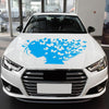 D-956 Butterfly Girl Pattern Car Modified Decorative Sticker(Blue)