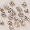20 PCS Nail Jewelry Stacked Diamond Nail Sticker Accessories(H523 Small White)