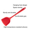 2pcs Non-stick High Temperature Resistant Silicone Cookware, Style: Leak Spoon(Red)