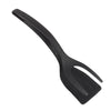 2 in 1 Silicone Omelette Toast Spatula Spoon(Black)