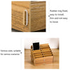 D-86 Office Conference Classroom Mobile Phone Storage Box, Style: 48 Grids (Black Oak)
