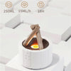 Bonfire Shaped Remote Control Aroma Diffuser Desktop Flame Humidifier, Color: Black