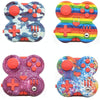 Decompression Handle Fidget Cube Dice Decompression Finger Sports Toy(Four-page Handle - Colorful)