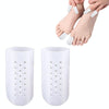 1pair Breathable Perforated Toe Protectors Anti Wear Sleeves, Size: M(Transparent)