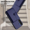 For Samsung Galaxy M16 5G / F16 5G Button Card Bag RFID Anti-theft Phone Case(Blue)