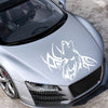 D-967 Wolf Tribe Pattern Car Modified Decorative Sticker(White)