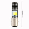 BA20D DC12V / 7.4W Motorcycle LED Headlight with 24LEDs SMD-3030 Lamp Beads (Yellow + White)