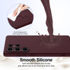 For Samsung Galaxy S25 Ultra 5G Shockproof Silicone Magsafe Phone Case(Plum Color)