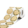 Kraft Paper Flower Plant Sticker Gift Packaging Decoration Sticker, Size: 5.0cm(B-91-50)