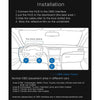 4" OBD2 HUD Car Head Up Display Speed, MPG, Fault Codes - Colour