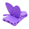 For Galaxy Tab A 8.0 2019 T290 / T295 Butterfly Bracket Style EVA Children Falling Proof Cover Protective Case(Purple)