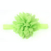 Baby Girl Elastic Hairband Children Hair Wear Flower Headband(Light Green)