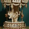 Carousel Horse 3D Wooden Puzzle Toys DIY Handmade Ornaments
