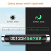 Magnetic Adsorption Design Car Shape Rotatable Luminous Car Temporary Parking Card with Phone Number(Black)