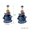 Halloween Acrylic Earrings Personality Festive Jewelry, Style: E000174 Blue