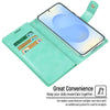 For Samsung Galaxy S25 5G GOOSPERY MANSOOR DIARY 9 Card Slots Leather Phone Case(Dark Blue)