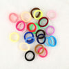 20pcs / Pack Girls Kids Rubber Bands Ponytail Holder Elastic Hair Bands(Coffee)