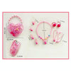Children Heart-shaped Jewelry Gift Box Set Kids Hairpin Hair Tie Becklace Ring, Style: Rabbit