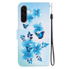 For Samsung Galaxy A26 5G Crystal Texture Colored Drawing Leather Phone Case(Blue Butterflies)