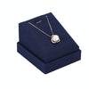 7x8x5.5cm Necklace Holder Jewelry Display Props Blue Microfiber Window Necklace Earring Ring Stand