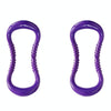2 PCS PP Double Massage Point Yoga Circle Fascia Stretching Ring Pilates Resistance Ring (Purple)